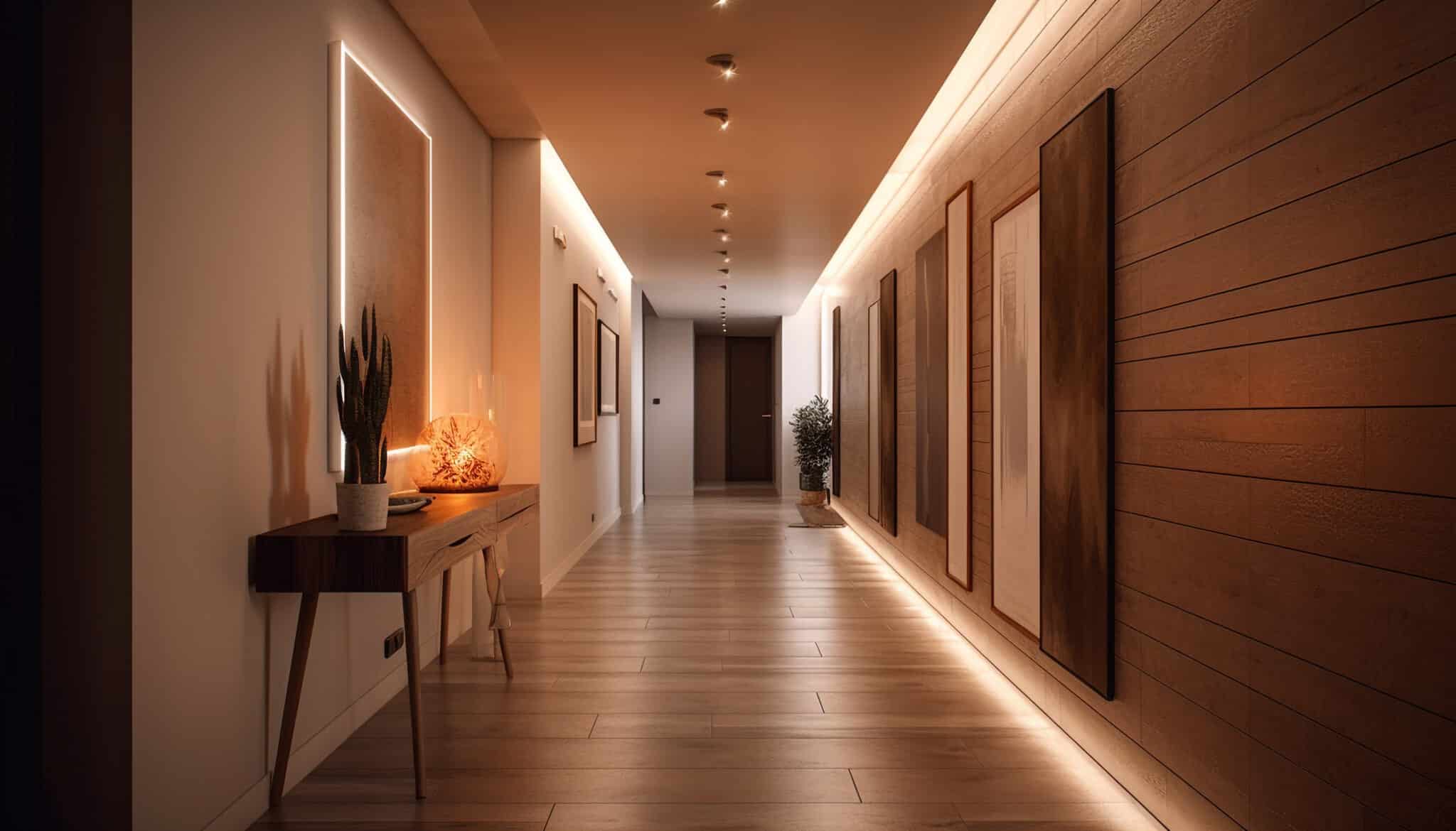 Éclairage architectural LED design moderne