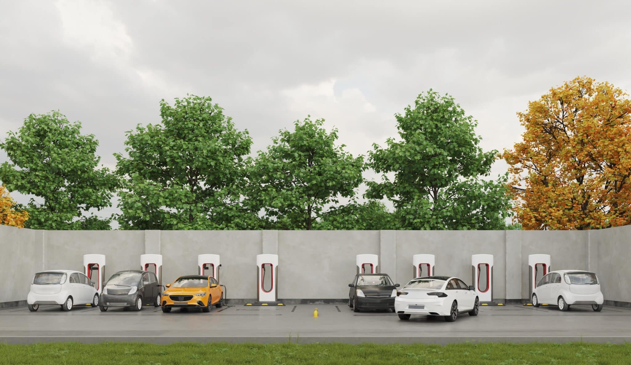 Bornes de recharge sur parking de copropriété